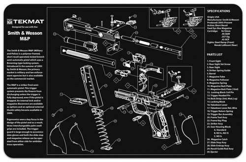 S&W M&P Black&White Handgun Mat